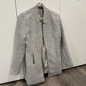 Vici Monochrome Herringbone Trench Coat